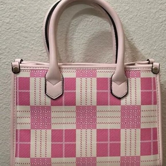 Adorable Pink/White Checkered Purse with matching wallet  NWT - Picture 2 of 3